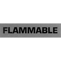 "Flammable" Special Handling Labels, 5" L x 2" W, Black on Red PB Rental Co. Ltd.