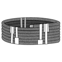 Ruban extensible, &eacute;paisseur 6 mils, 38,1 mm (1-1/2") x 55 m (180')  PB Rental Co. Ltd.