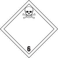 TDG Shipping Labels, Class 6.1, Toxic Substances, Vinyl PB Rental Co. Ltd.