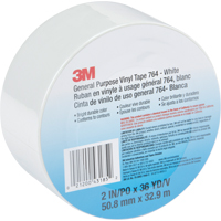 General Purpose Vinyl Tape 764, 48 mm (2") W x 32.9 m (108') L, White PB Rental Co. Ltd.