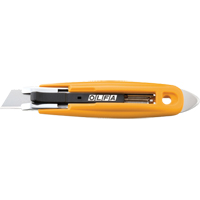 Couteau s&eacute;curitaire &agrave; lame autor&eacute;tractable avec coupe-ruban, 17,5 mm, Acier au carbone, Prise en Plastique PB Rental Co. Ltd.