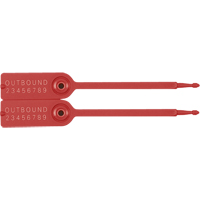 Gemini&reg; Tote Seals, 7-1/4", Plastic, Pull-Through PB Rental Co. Ltd.