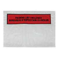 Pochette pour bordereau d'exp&eacute;dition, 7" lo x 5-1/2" la, Style Insertion par l'arri&egrave;re PB Rental Co. Ltd.