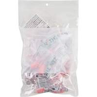 White Block Poly Bags, Reclosable, 9" x 6", 2 mils PB Rental Co. Ltd.