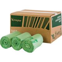 Sacs certifi&eacute;s compostables, R&eacute;gulier, 48" lo x 42" la, Transparent, Capacit&eacute; de 242 L (55 gal.) PB Rental Co. Ltd.