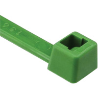 Attaches de c&acirc;bles s&eacute;rie T, Longueur 8", R&eacute;sistance &agrave; la traction 50 lb, Vert PB Rental Co. Ltd.