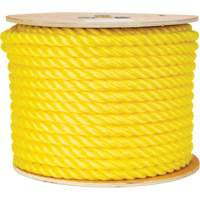 Corde jaune tress&eacute;e 5/8", Polypropyl&egrave;ne, 200' PB Rental Co. Ltd.