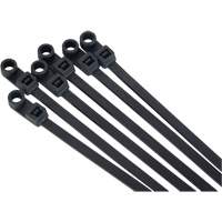 Attache-c&acirc;ble &agrave; visser, Longueur 8", R&eacute;sistance &agrave; la traction 50 lb, Noir PB Rental Co. Ltd.