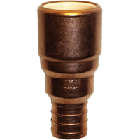 Adaptateur de tuyau, Embout femelle x PEX cannel&eacute;, 3/4" dia., Cuivre/PVC-C PB Rental Co. Ltd.