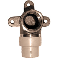 Coude applique 90° monobloc, Noeud x FPT, Laiton/PVC-C, 3/4" PB Rental Co. Ltd.