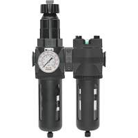 Filtre/r&eacute;gulateur + filtre coalescent drain manuel avec bol standard Modulair 400, 1/4" NPT, 150 psi, Capacit&eacute; de 9,1 oz liq. PB Rental Co. Ltd.
