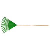 Fan Rake, 24" Blade, 26 Tines, Hardwood Handle, Plastic Blade PB Rental Co. Ltd.