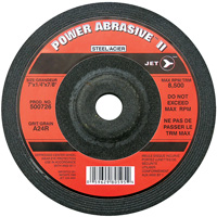 Meule POWER ABRASIVE A24R, 7" x 1/4", Arbre 7/8", Type T27 PB Rental Co. Ltd.