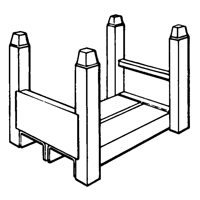 Supports empilables mobiles, 15" la x 22" p, Capacit&eacute; de 5600 lb PB Rental Co. Ltd.