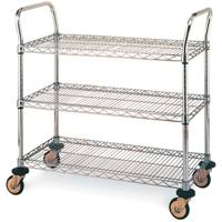 Chariots utilitaires standards, Acier inoxydable, 18" x 39" x 30", Capacit&eacute; 500 lb PB Rental Co. Ltd.