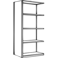 Interlok Shelving Unit, Steel, Boltless, 800 lbs. Capacity, 36" W x 100" H x 24" D PB Rental Co. Ltd.