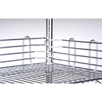 Rebord pour &eacute;tag&egrave;re en treillis chromat&eacute; PB Rental Co. Ltd.
