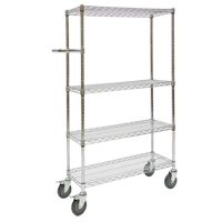 Chariots &agrave; pousser, Chrom&eacute;, 30" x 60" x 14", Capacit&eacute; 800 lb PB Rental Co. Ltd.