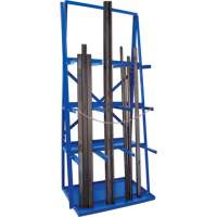 Bar Storage Rack, Vertical, 3 Levels, 36" W x 24" D x 84" H, 3000 lbs. Cap. PB Rental Co. Ltd.