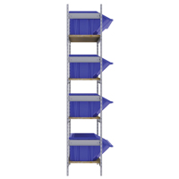 &eacute;tag&egrave;res larges avec bacs g&eacute;ants en plastique, Acier, Sans boulons, Capacit&eacute; 800 lb, 66" la x 72" h x 18" p PB Rental Co. Ltd.