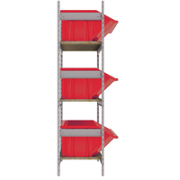 &eacute;tag&egrave;res larges avec bacs g&eacute;ants en plastique, Acier, Sans boulons, Capacit&eacute; 800 lb, 66" la x 60" h x 18" p PB Rental Co. Ltd.