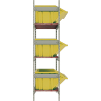 &eacute;tag&egrave;res larges avec bacs g&eacute;ants en plastique, Acier, Sans boulons, Capacit&eacute; 800 lb, 66" la x 60" h x 18" p PB Rental Co. Ltd.