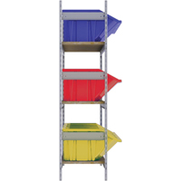 &eacute;tag&egrave;res larges avec bacs g&eacute;ants en plastique, Acier, Sans boulons, Capacit&eacute; 800 lb, 66" la x 60" h x 18" p PB Rental Co. Ltd.