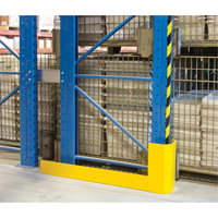 Protecteurs d'all&eacute;es de rayonnages, 3" la x 50" lo x 16" h, Jaune s&eacute;curit&eacute; OSHA PB Rental Co. Ltd.