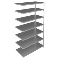 Shelving Unit, Galvanized Steel, Slotted Angle, 275 lbs. Capacity, 48" W x 84" H x 24" D PB Rental Co. Ltd.