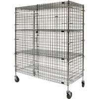 Chariot de s&eacute;curit&eacute;, Chrom&eacute;, 60" x 69" x 24", Capacit&eacute; 500 lb PB Rental Co. Ltd.