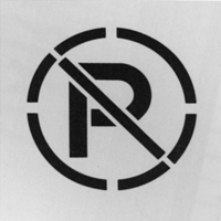 Pochoirs de symboles de s&eacute;curit&eacute;, Anglais, 15,5" x 15,5" PB Rental Co. Ltd.