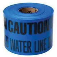 "Buried Water Line" Identoline&reg; Underground Warning Tape, 6" W x 1000' L, Black on Blue PB Rental Co. Ltd.