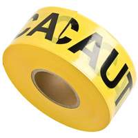 Barricade Tape, English, 3" W x 1000' L, 3 mils, Black on Yellow PB Rental Co. Ltd.