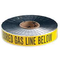 "Gas Line" Identoline&reg; Underground Warning Tape, 2" W x 1000' L, Black on Yellow PB Rental Co. Ltd.