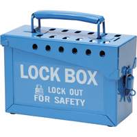 Portable Metal Lock Box, Blue PB Rental Co. Ltd.