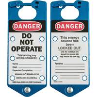 Labeled Lockout Hasps, Blue PB Rental Co. Ltd.