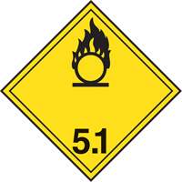 TDG Shipping Labels, Class 5.1, Oxidizing Substances, Paper PB Rental Co. Ltd.