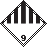 TDG Shipping Labels, Class 9, Miscellaneous Dangerous Goods, Paper PB Rental Co. Ltd.