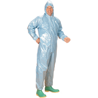 0.5 Mil CRFR Hooded Coveralls, Medium, Blue, FR Treated Fabric PB Rental Co. Ltd.