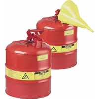 Safety Cans, Type I, Steel, 0.125 US gal., Red, FM Approved/UL/ULC Listed PB Rental Co. Ltd.