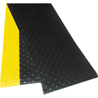 No. 417 Bubble Sof-Tred With Dyna-Shield Mats, Bubbled, 3' x 12' x 1/2", Black/Yellow, PVC PB Rental Co. Ltd.