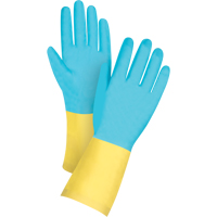 Gants tremp&eacute;s de premi&egrave;re qualit&eacute; r&eacute;sistants aux produits chimiques, Taille Petit/7, 12" lo, N&eacute;opr&egrave;ne/Latex de caoutchouc, Doublure en Coton/Ouat&eacute;e, 20 mils PB Rental Co. Ltd.