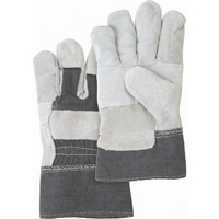 Gants d'ajusteur &agrave; paume renforc&eacute;e d'usage standard, Grand, Paume en Cuir de vache refendu, Doublure en Coton PB Rental Co. Ltd.
