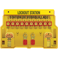 Stations de verrouillage, Cadenas Thermoplastique, Capacit&eacute; de 10, Cadenas Compris PB Rental Co. Ltd.