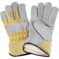 Gants d'ajusteur doubl&eacute;s pour l'hiver, T-Grand, Paume en Cuir de vache refendu, Doublure en Molleton de coton PB Rental Co. Ltd.