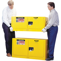Sure-Grip&reg; EX Piggyback Flammable Safety Cabinet, 12 gal., 2 Door, 43" W x 18" H x 18" D PB Rental Co. Ltd.