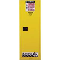 Sure-Grip&reg; EX Slimline Flammable Safety Cabinet, 22 gal., 1 Door, 23.25" W x 65" H x 18" D PB Rental Co. Ltd.