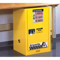 Sure-Grip&reg; EX Compac Flammable Safety Cabinet, 12 gal., 1 Door, 23.25" W x 35" H x 18" D PB Rental Co. Ltd.