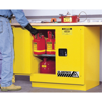 Sure-Grip&reg; EX Undercounter Flammable Safety Cabinet, 22 gal., 2 Door, 35" W x 35" H x 22" D PB Rental Co. Ltd.
