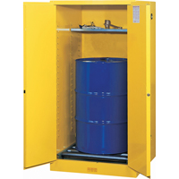 Sure-Grip&reg; EX Vertical Drum Storage Cabinets, 55 US gal. Cap., Yellow PB Rental Co. Ltd.